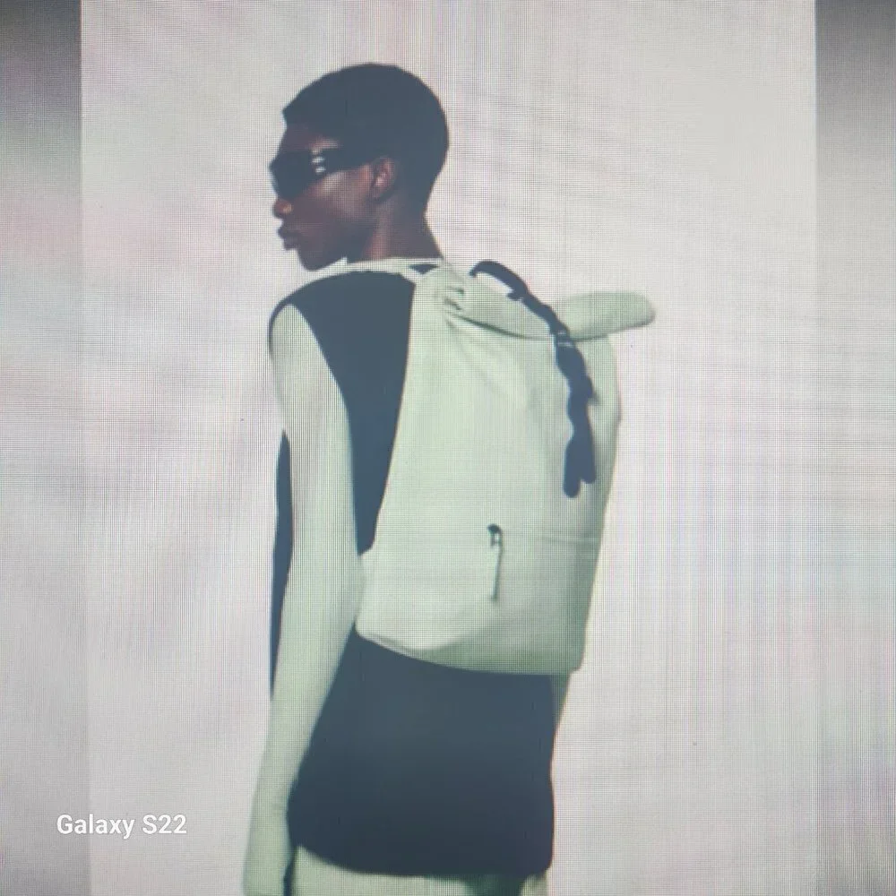 RAINS Rolltop Rucksack Backpack. Color: Mineral. NWT